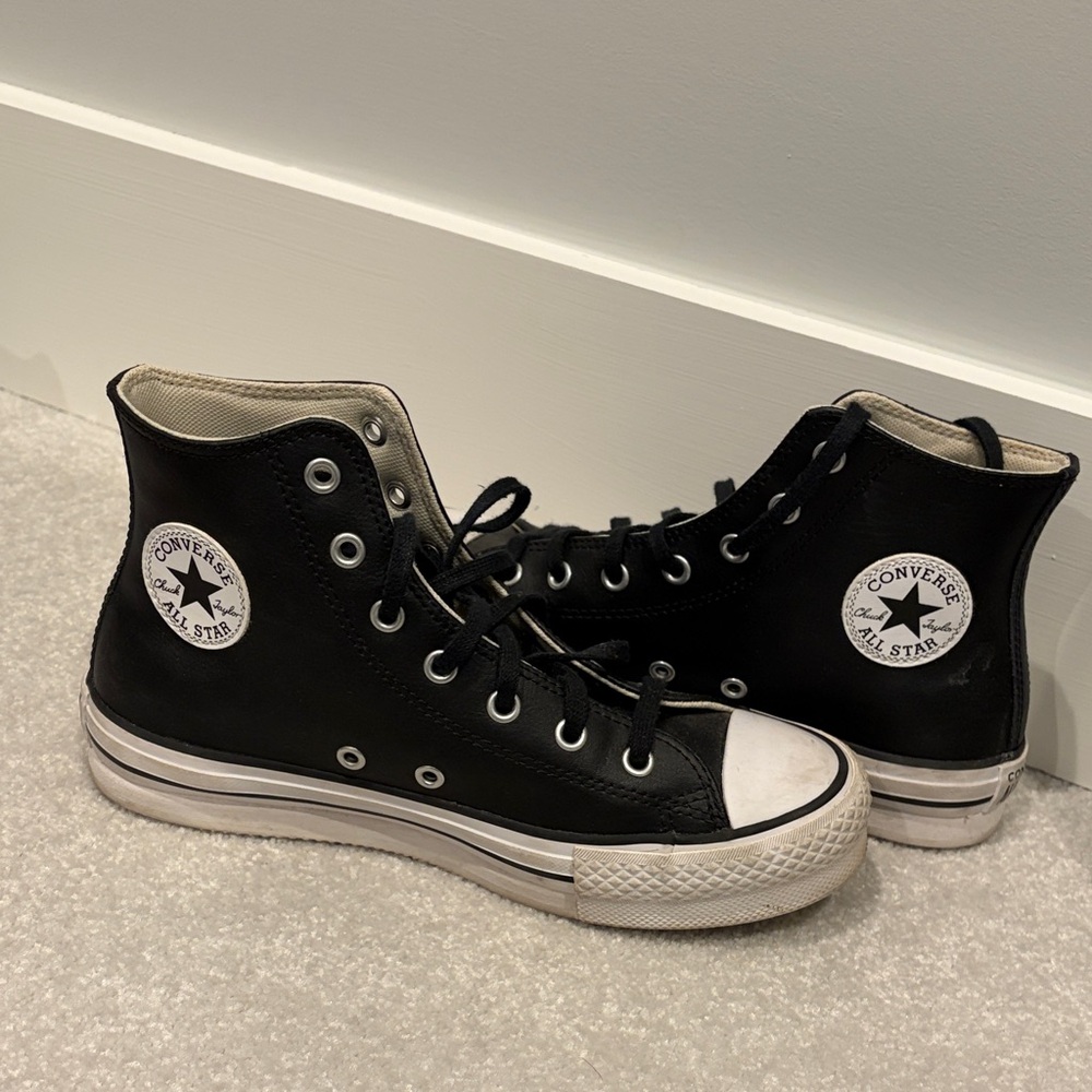 Converse Black and White High-Tops